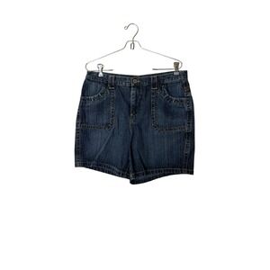 Faded Glory Women's 14 Denim Blue Jean Shorts 7"‎ Inseam Vintage Y2K Classic